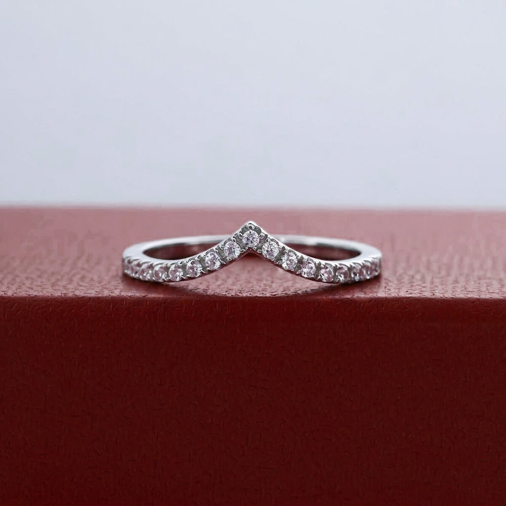 Coeur Moissanite Half Eternity Band