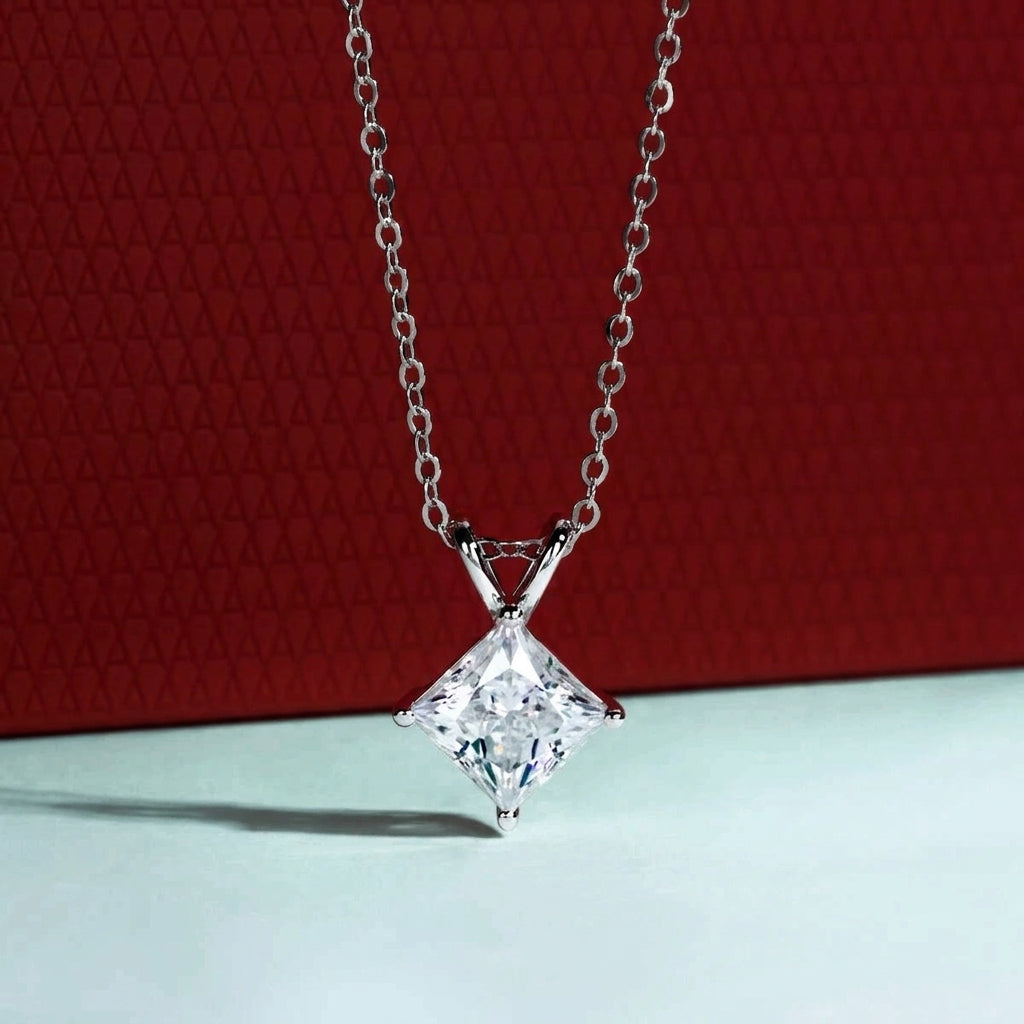 Princesse Moissanite Necklace