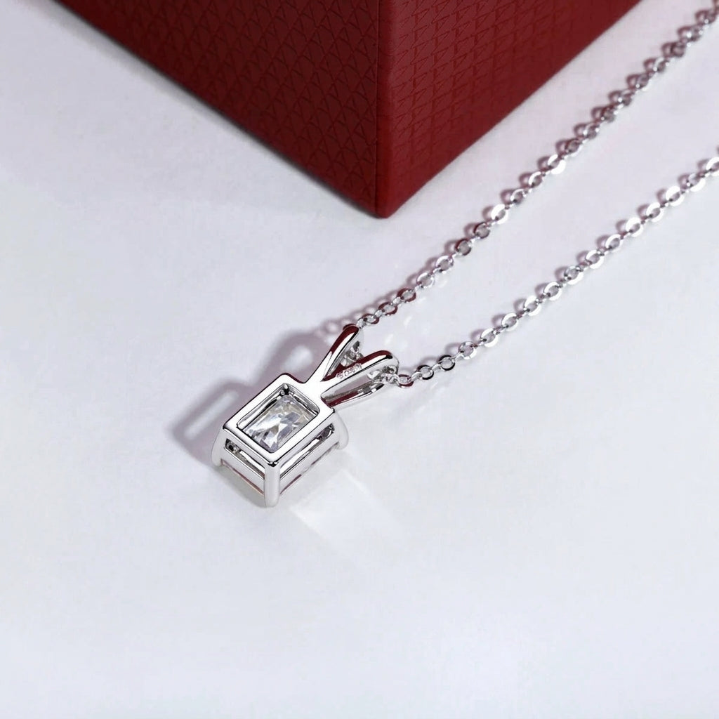 Radiant Moissanite Necklace