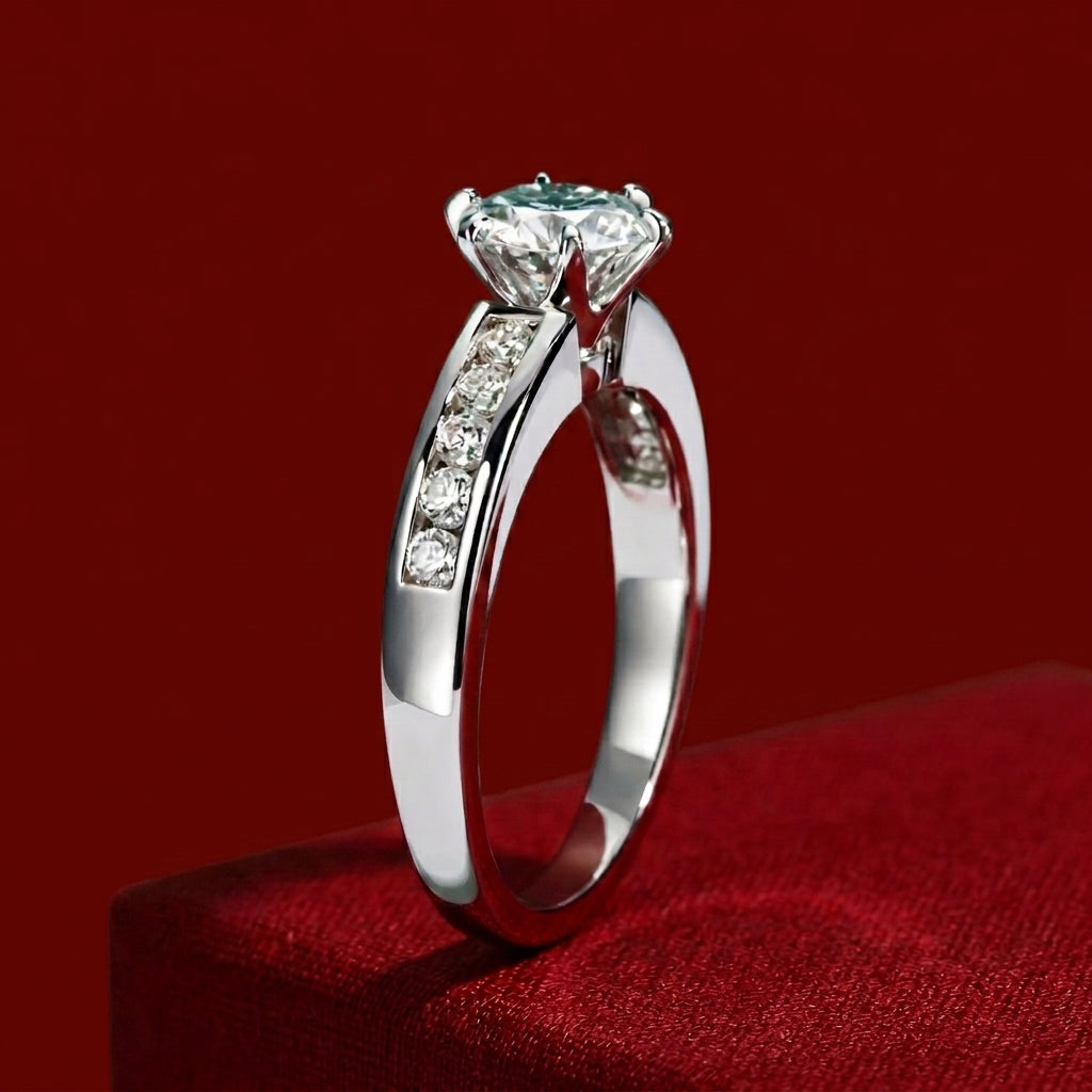 Galaxy Moissanite Ring
