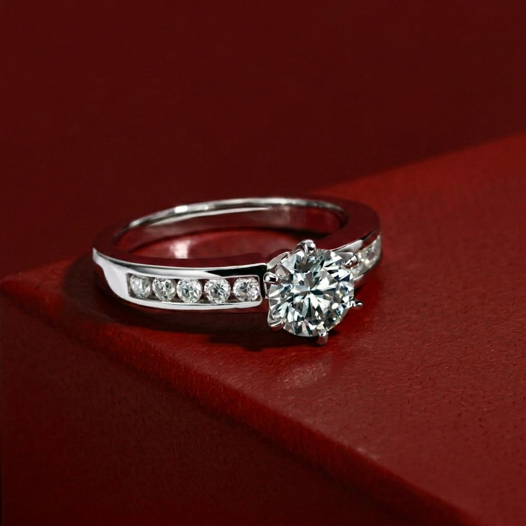 Galaxy Moissanite Ring