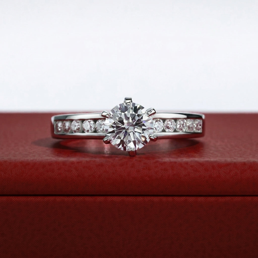 Galaxy Moissanite Ring