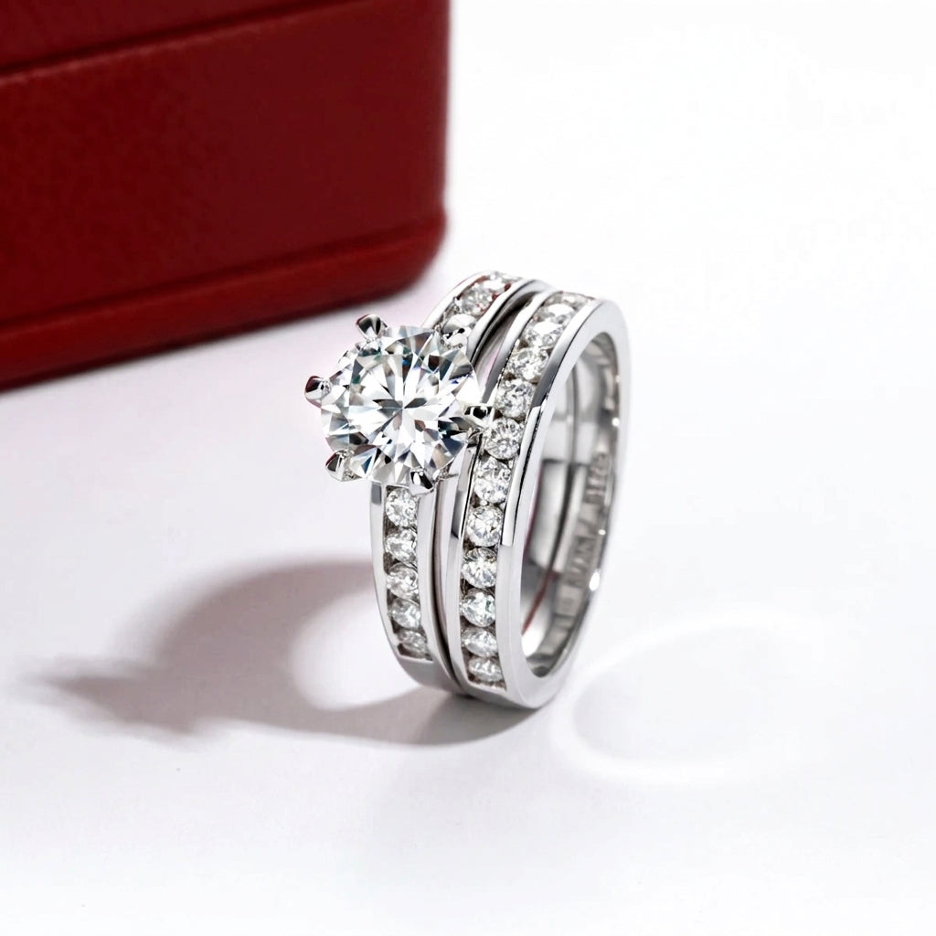 Galaxy Moissanite Ring