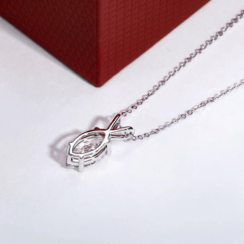 Marquise Moissanite Necklace