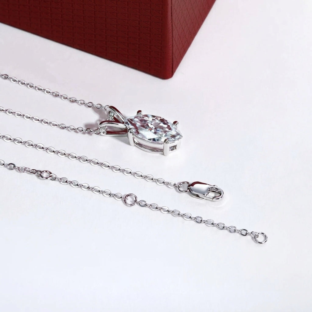 Marquise Moissanite Necklace