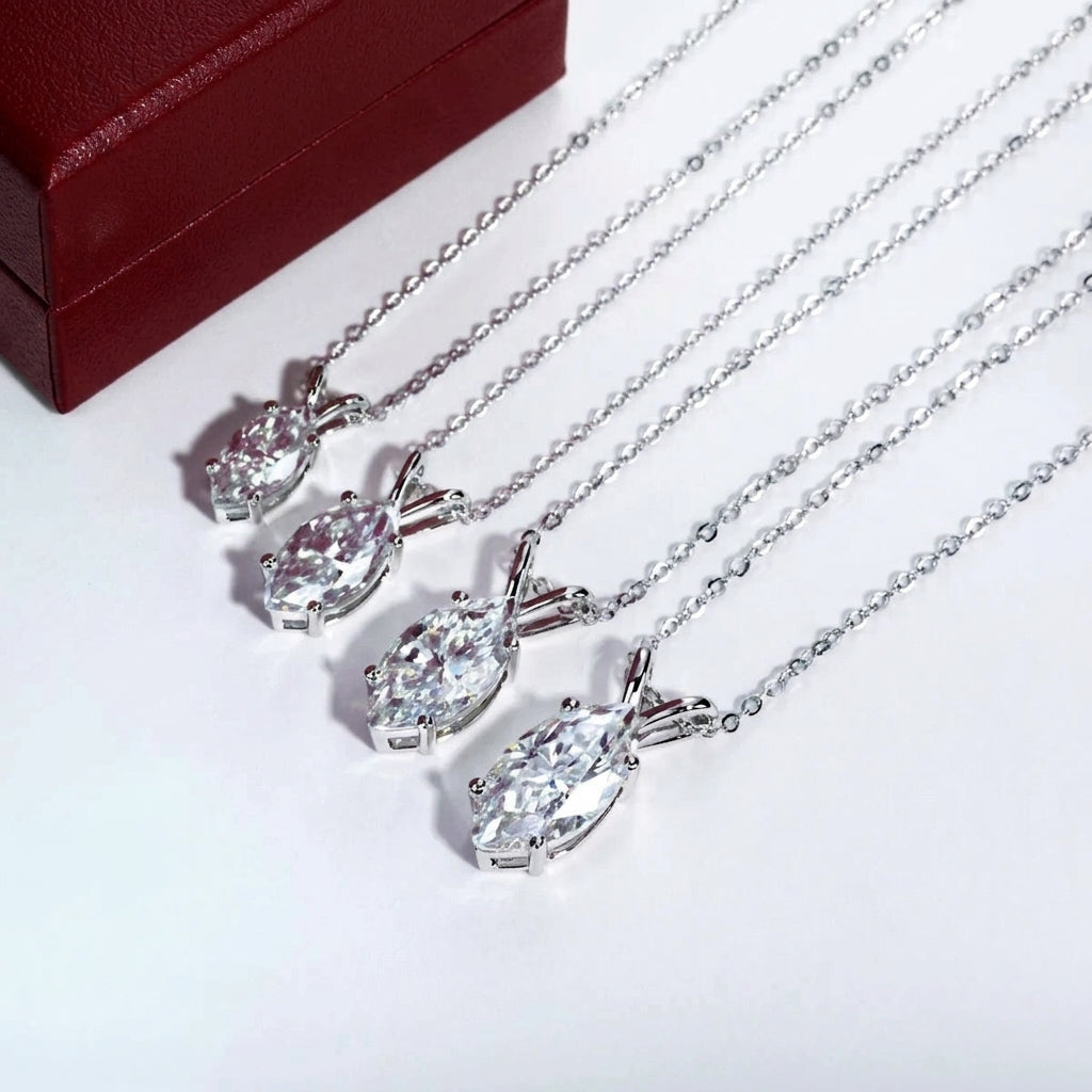 Marquise Moissanite Necklace