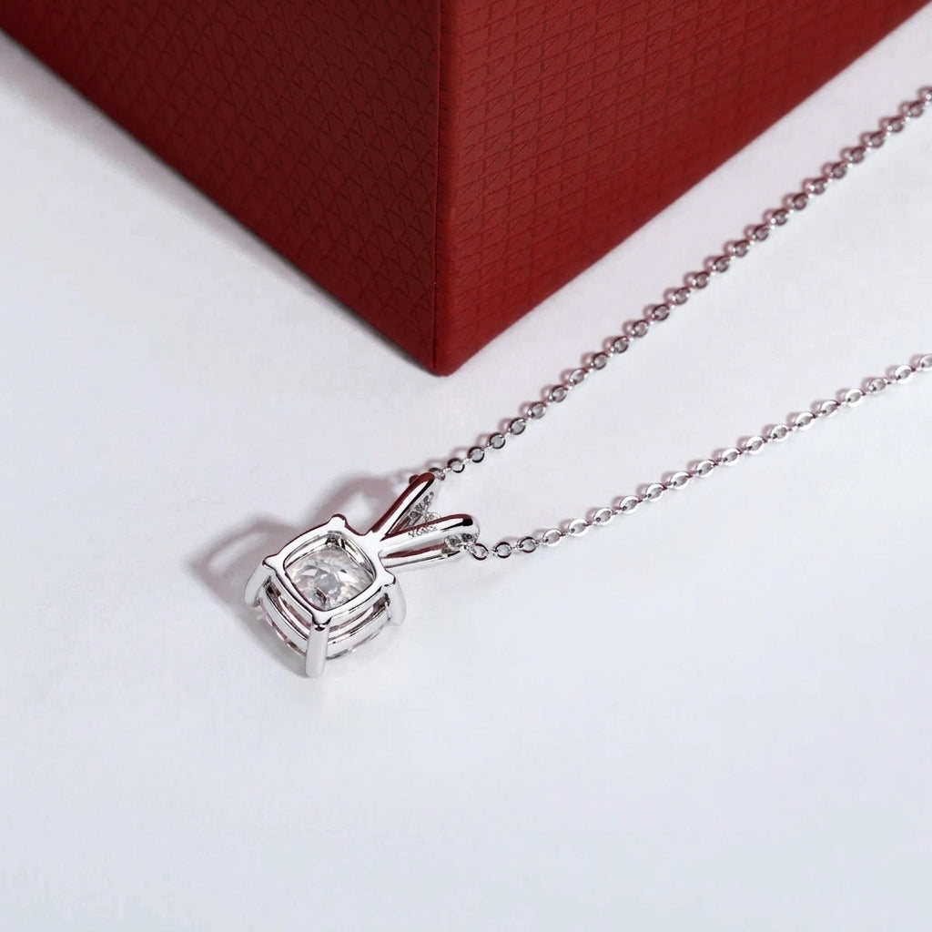 Coussin Moissanite Necklace