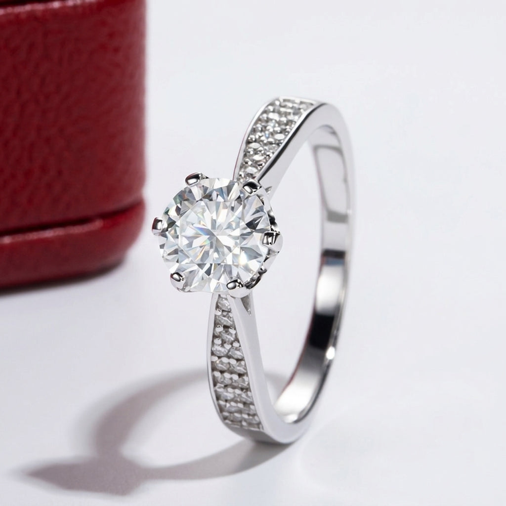 Boreal Moissanite Engagement Ring