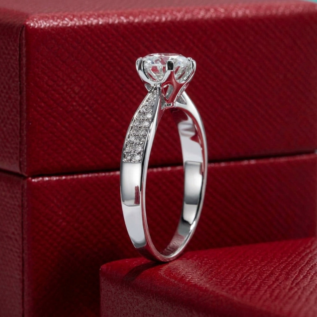 Boreal Moissanite Engagement Ring