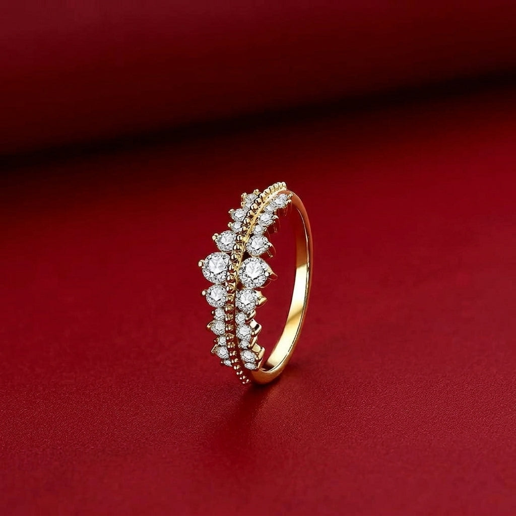 Pure Moissanite Engagement Ring