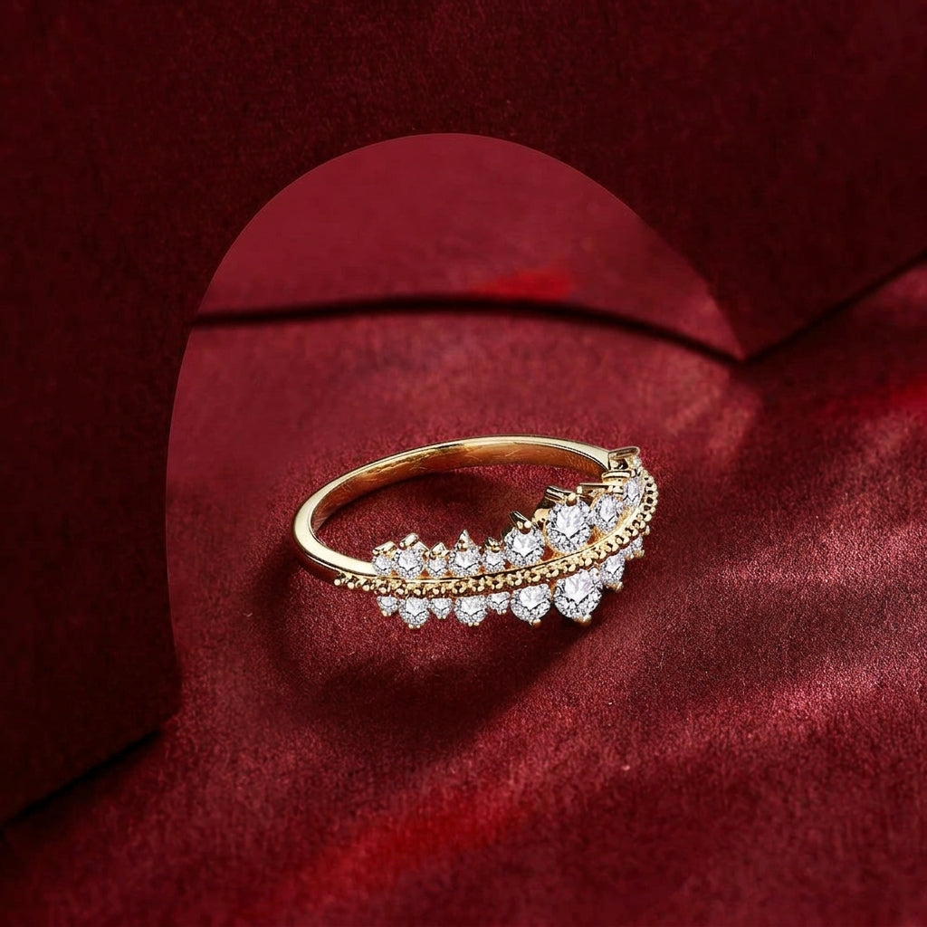 Pure Moissanite Engagement Ring