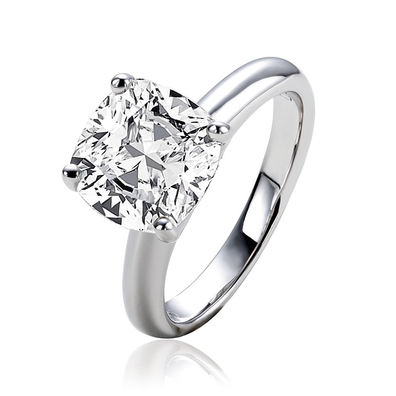 Solitaire Ring With Large Moissanite