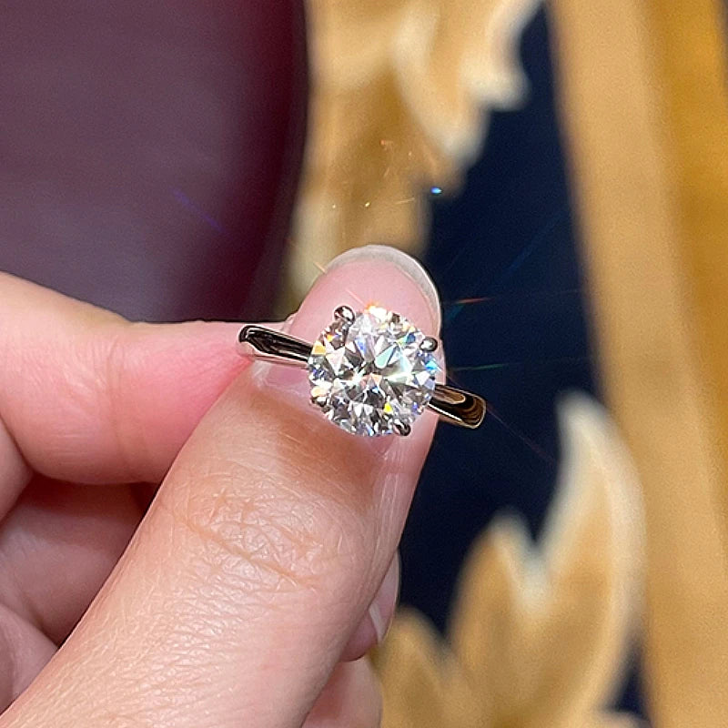 Engagement Ring with Half Wedding Ring