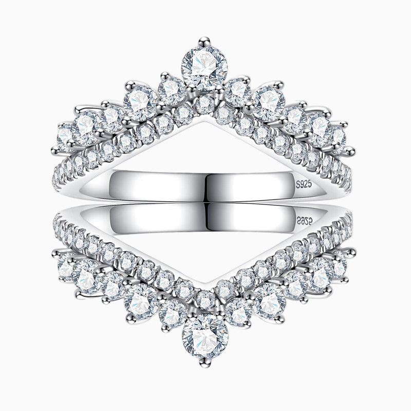 Imperial Moissanite Half Eternity Band