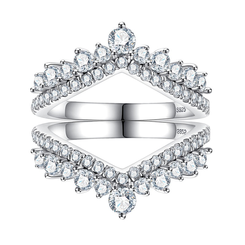 Half Imperial Moissanite Wedding Ring