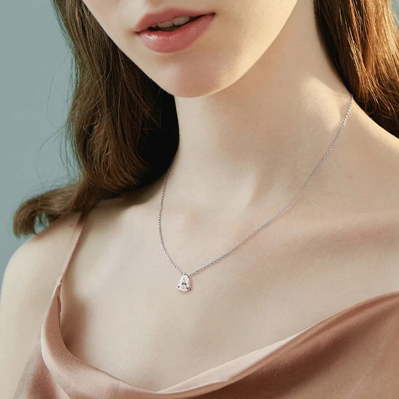 Lumina Moissanite Necklace in Silver