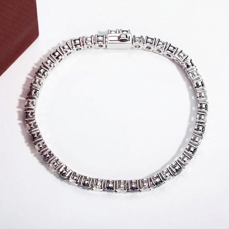 Riviera Noir & Blanc Moissanite Bracelet