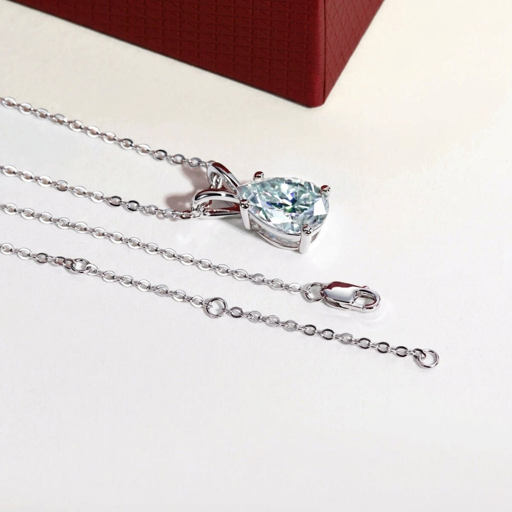 Poire Moissanite Necklace