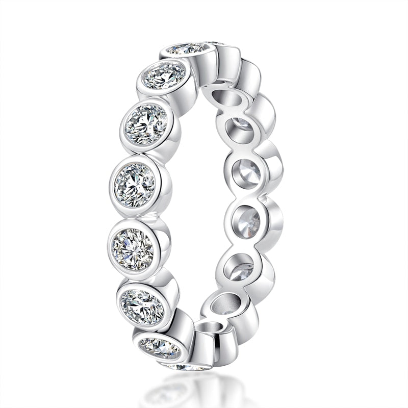 Moissanite Ball Wedding Ring 