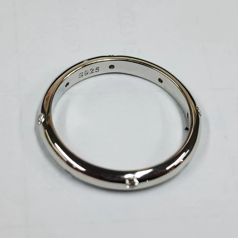 Wedding Ring, Silver Wedding Ring, Engagement Ring, Wedding Ring with Moissanite, Wedding Ring with Certified Moissanite