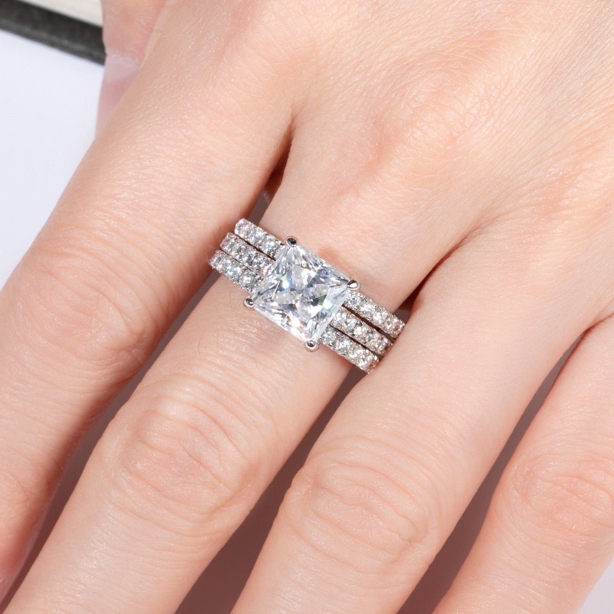 Princess Moissanite Set 