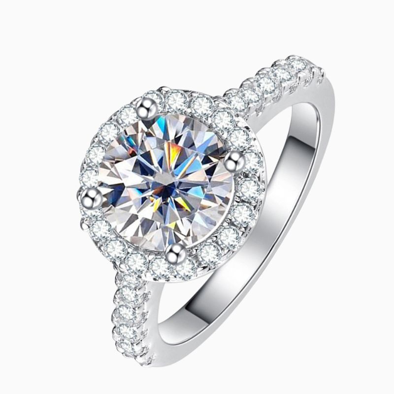 Moissanite Wire Ring
