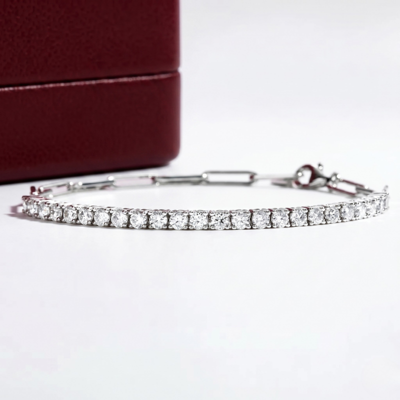 Riviera Balance Moissanite Bracelet