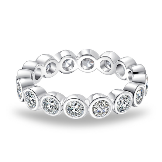 Moissanite Ball Wedding Ring 