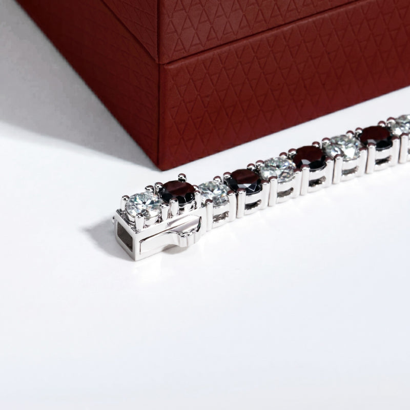 Riviera Noir & Blanc Moissanite Bracelet