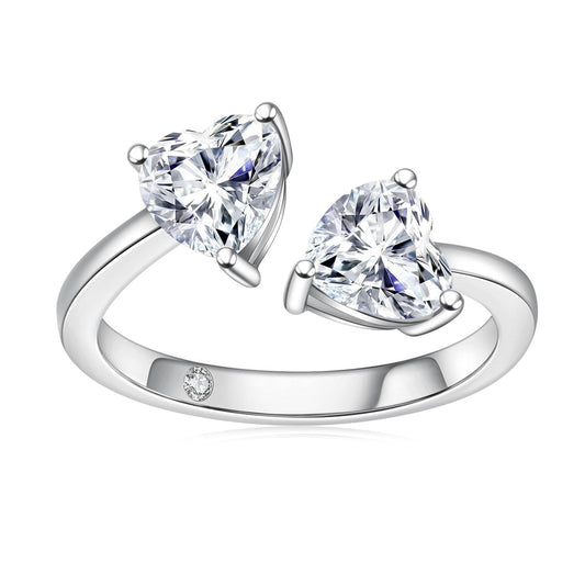 Romeo and Juliet Moissanite Ring 