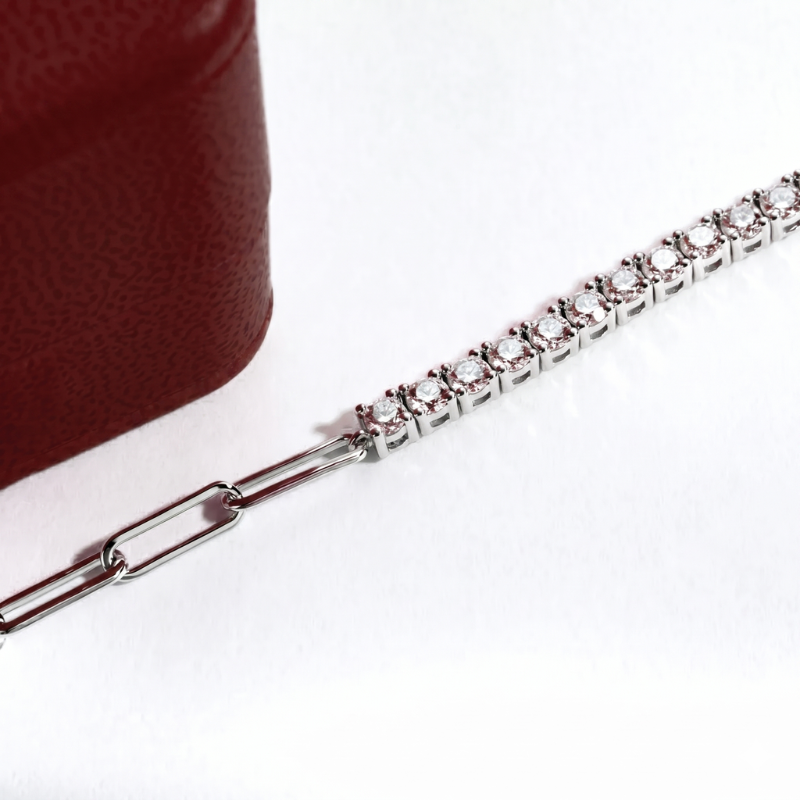Riviera Balance Moissanite Bracelet