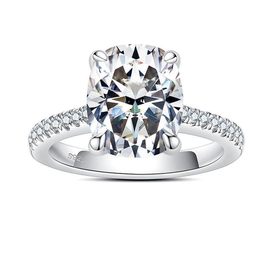 Promise Cushion Moissanite Ring 
