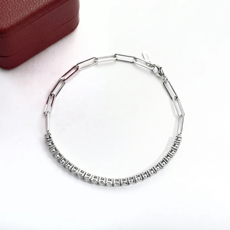 Riviera Balance Moissanite Bracelet
