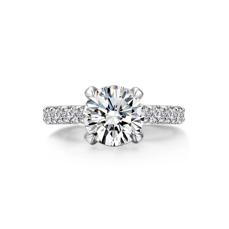 White Gold Bright Engagement Ring