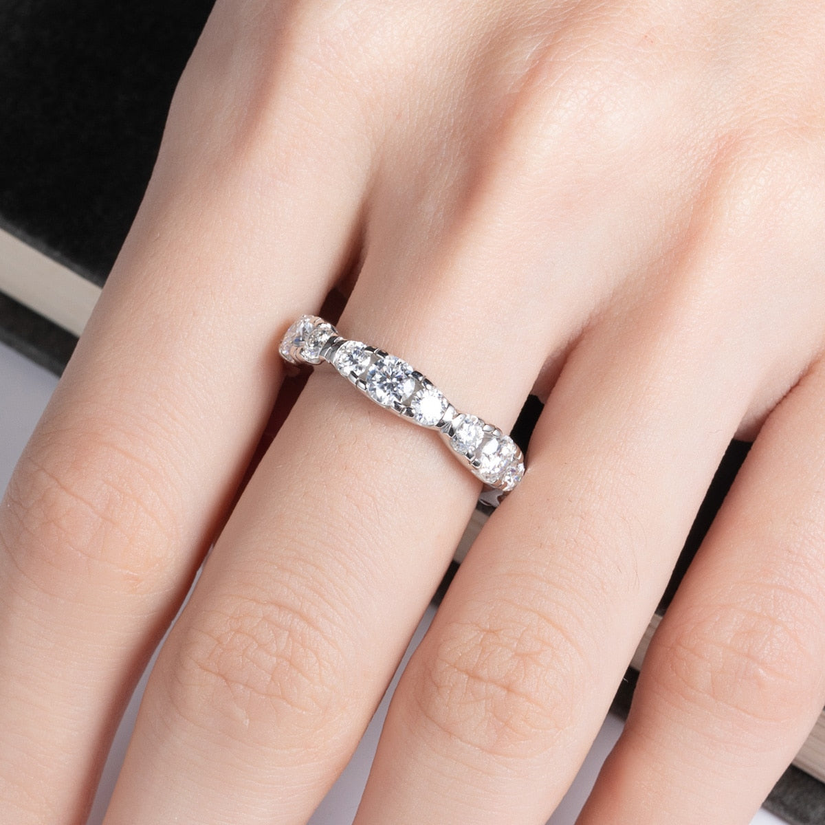 Variant Moissanite Wedding Ring