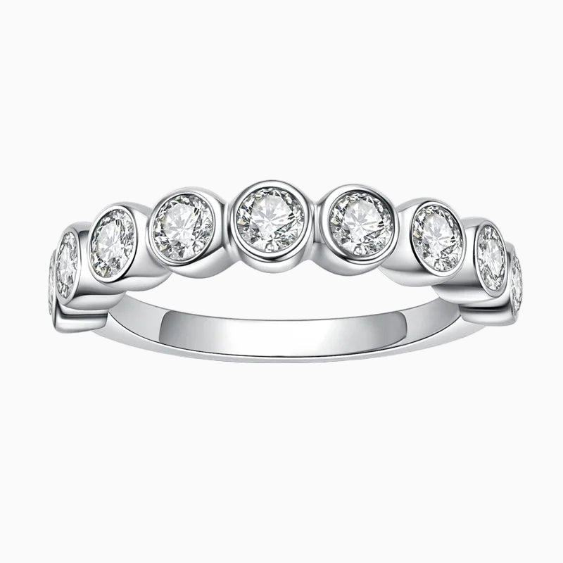 Harmony Moissanite Half Eternity Band