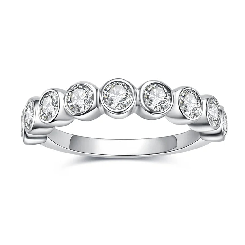 Harmony Moissanite Half Wedding Ring 