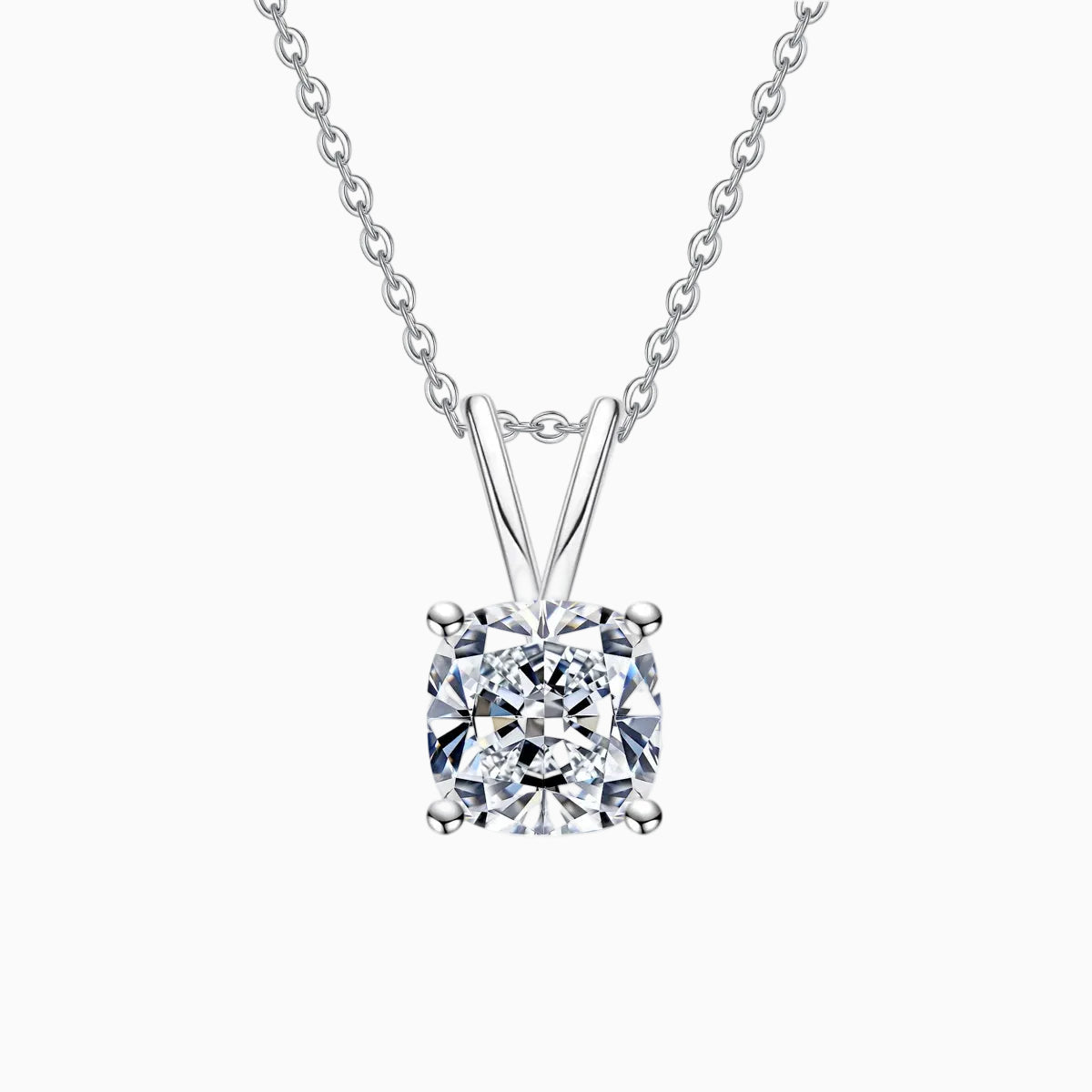 Coussin Moissanite Necklace