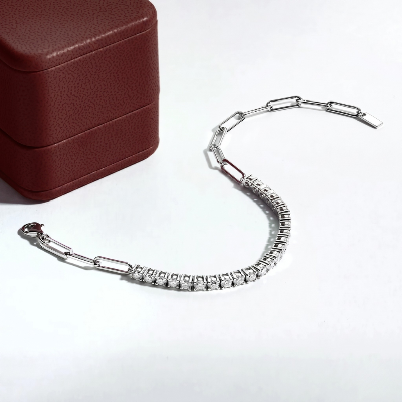 Riviera Balance Moissanite Bracelet