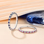 The  Real Moissanite Ring from  Azzurie is as bright as a diamond.  Descrição e Detalhes Este anel Moissanite é feito com pedras reais e apresenta várias pedras para um visual deslumbrante. Aproveite a beleza e a qualidade deste anel luxuoso, que com certeza deixará qualquer look mais elegante. Uma escolha perfeita para quem busca sofisticação e estilo. ESPECIFICAÇÕES: Material: Banhado a prata 925 em ouro brancoPedras: MoissaniteCertificado GRA incluídoHipoalergênico.