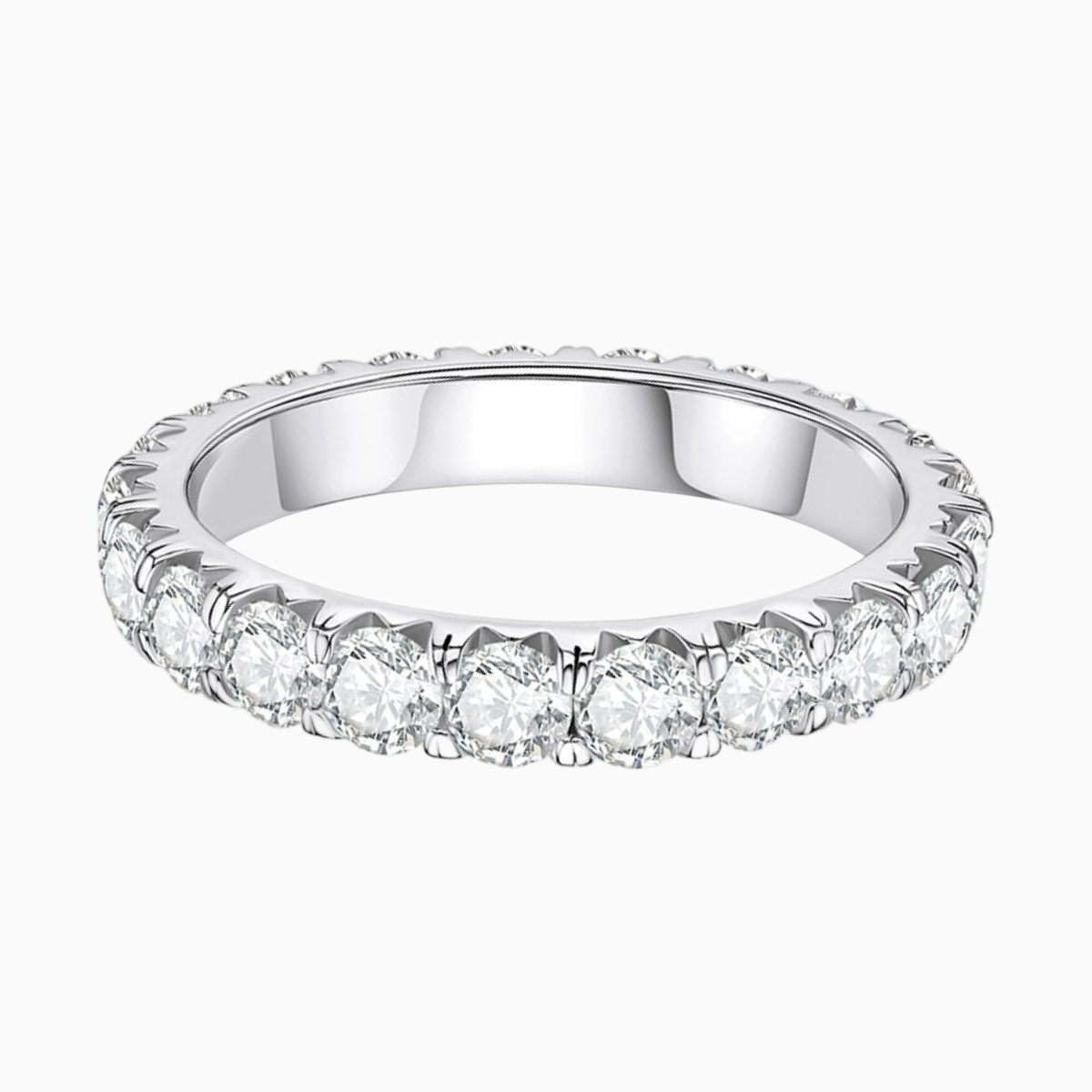 Eternal Love Moissanite Wedding Band