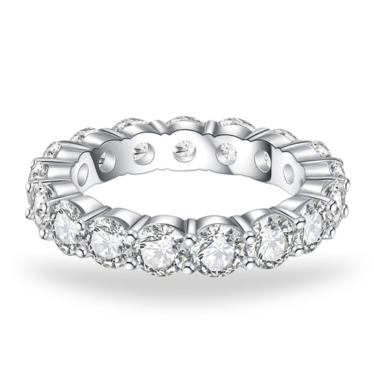 Galaxy Moissanite Wedding Ring 