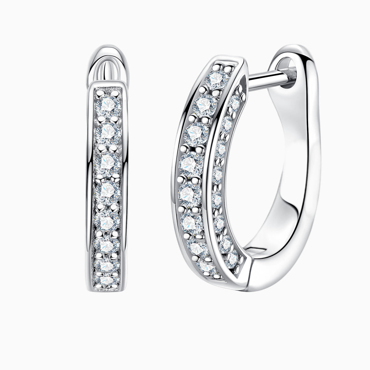 Earrings, Silver Earrings, Jewelry Earrings, Moissanite Earrings, Certified Moissanite Earrings