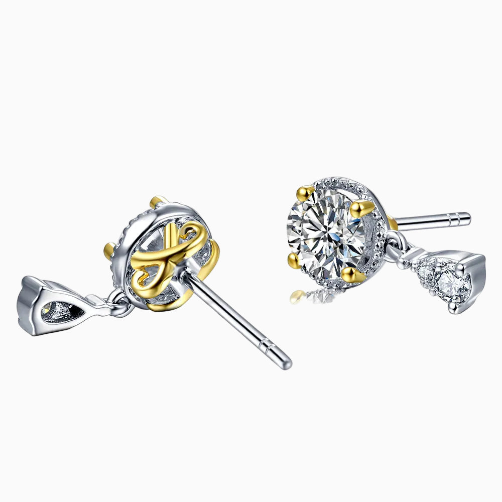 Celestial Moissanite Stone Earring