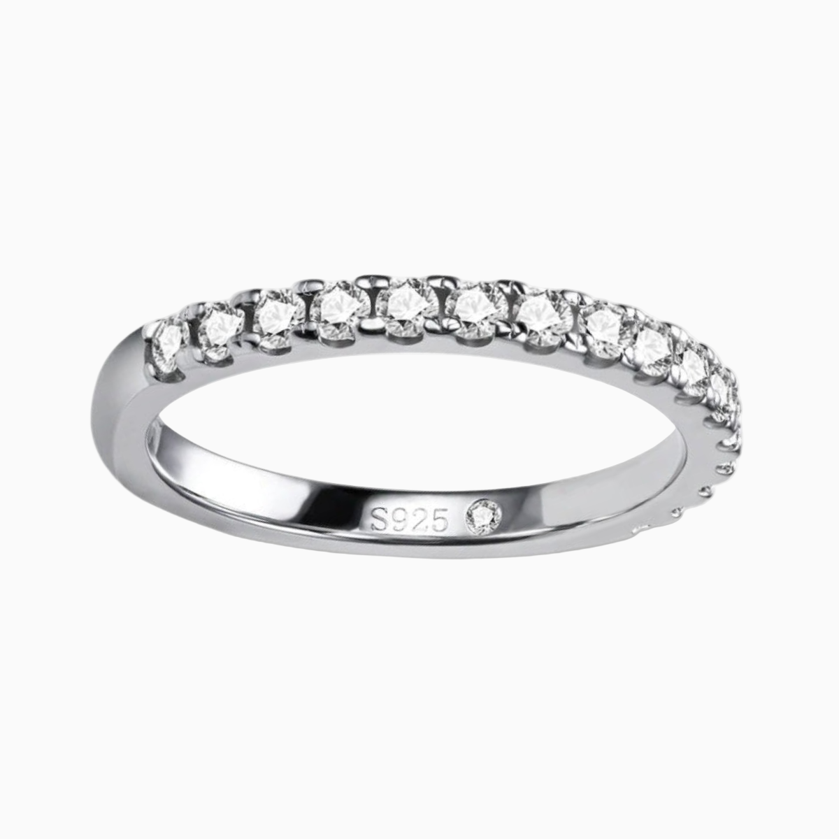 Moissanite Half Wedding Ring