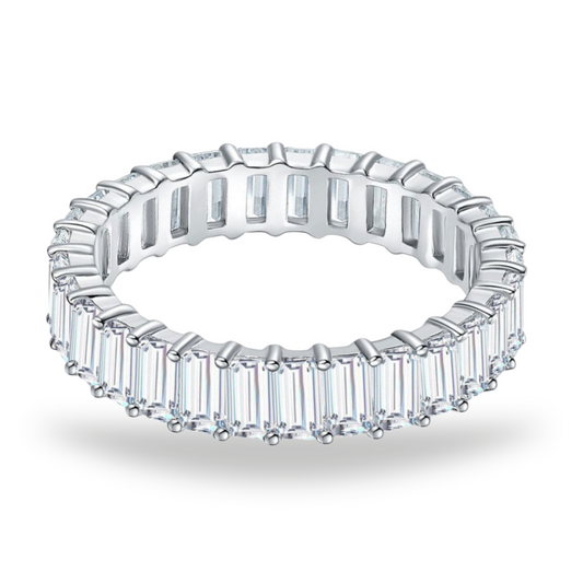 Cubic Moissanite Stones Wedding Ring