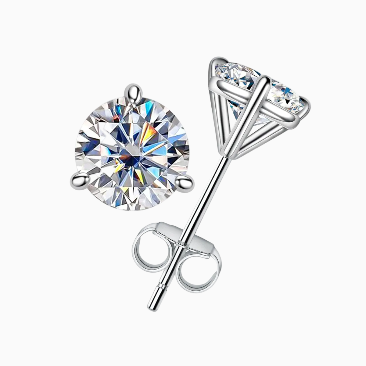 Trio Griffes Moissanite Earrings