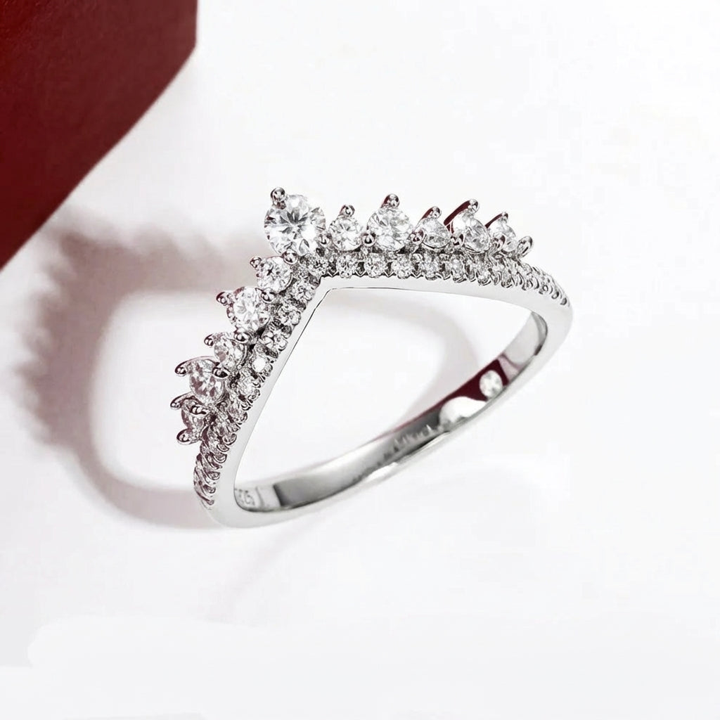 Imperial Moissanite Half Eternity Band