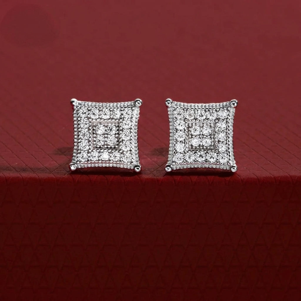 Quadrille Moissanite Earrings