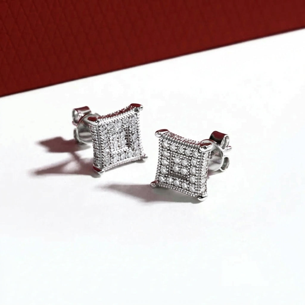 Quadrille Moissanite Earrings